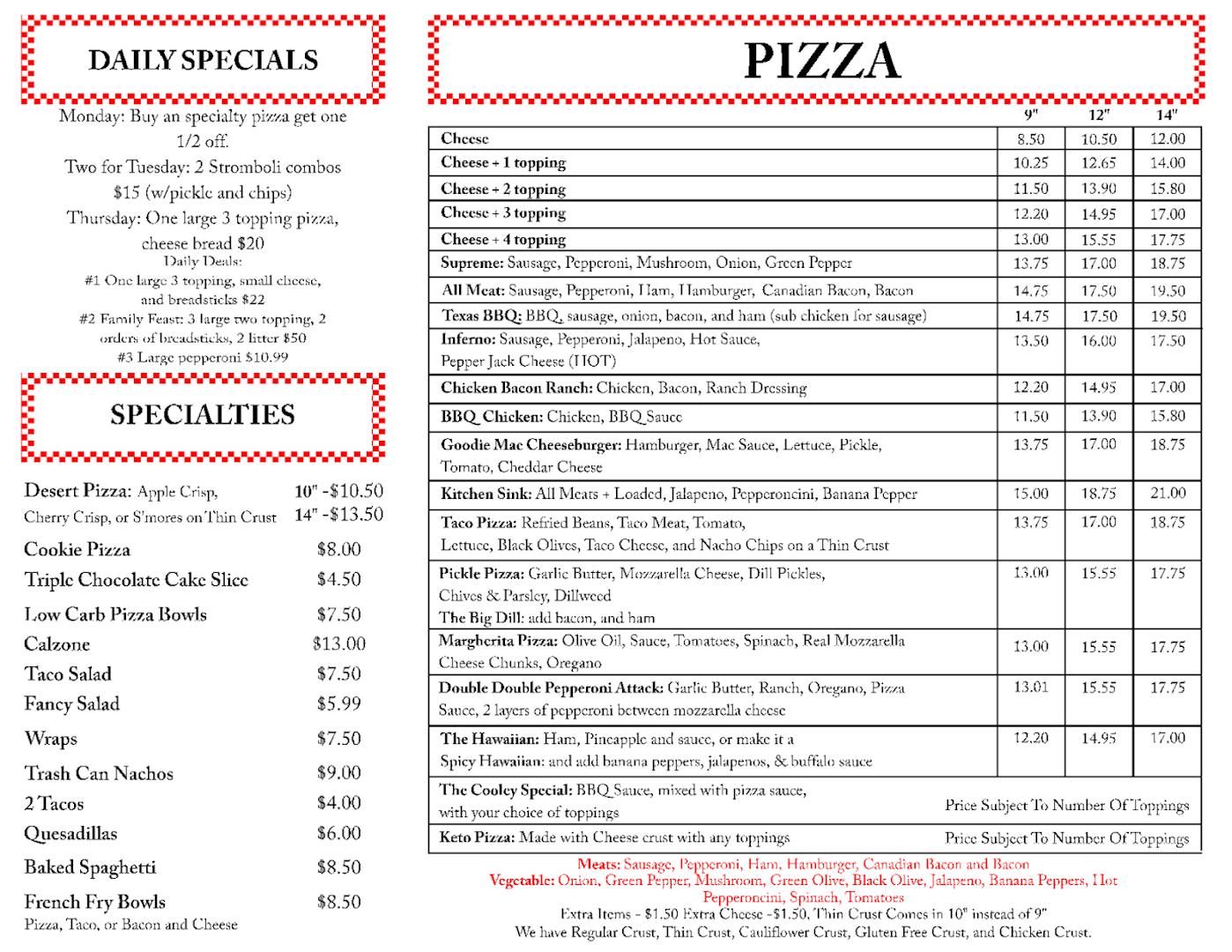 Goodie House Pizza